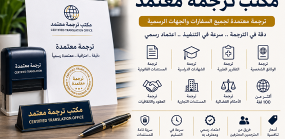 ترجمة معتمدة للسفارة الامريكية