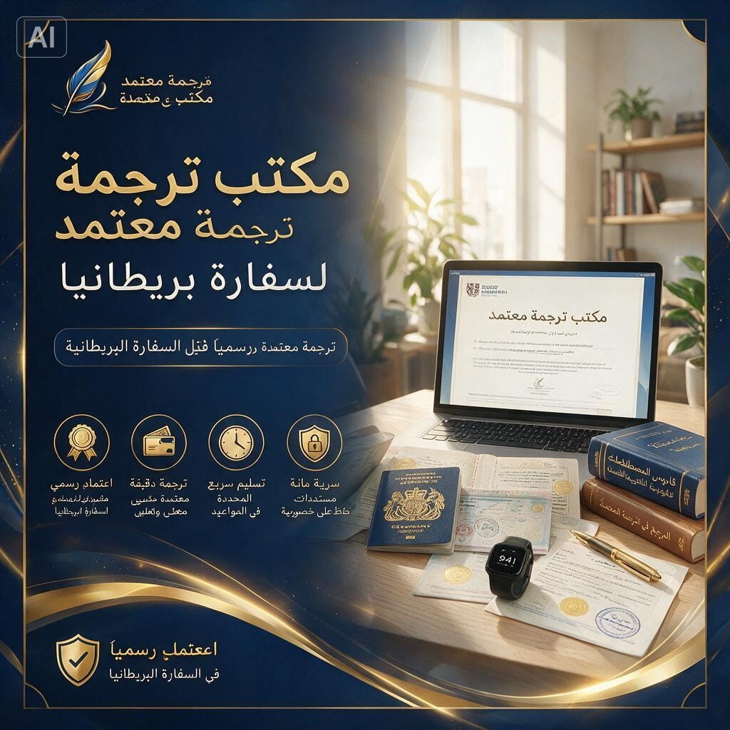 مكتب ترجمة معتمد لسفارة بريطانيا في مصر